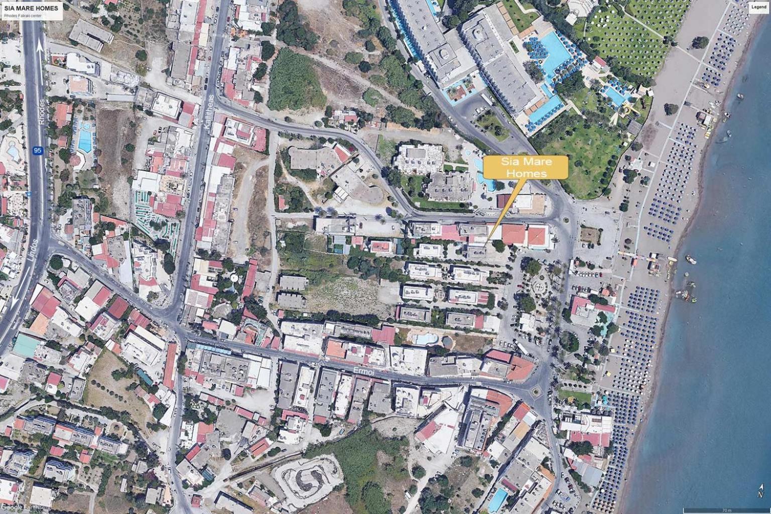 Sia Mare Seaside Apartments Фалираки Экстерьер фото